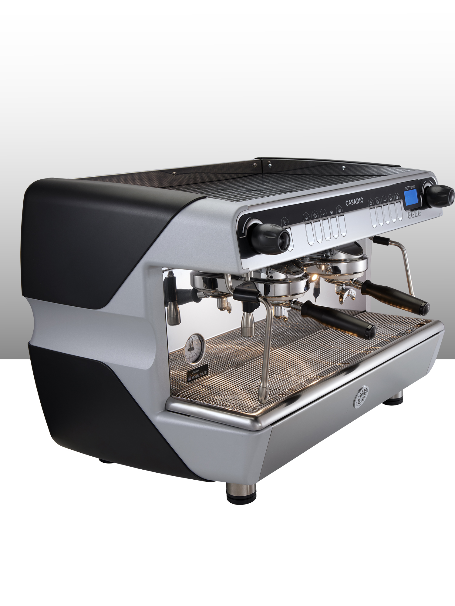 Macchina espresso Casadio Undici a due gruppi, design moderno